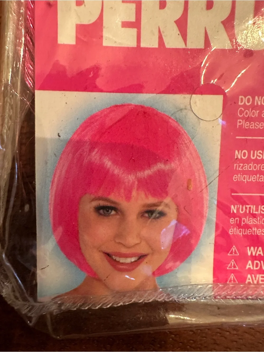 NWT Pink Bob Wig - Bright Bubblegum Pink Costume Wig